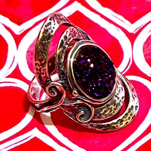 PZ Drusy Quartz Ring - Picture 1 of 4